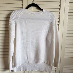 Classic White Crew Neck Sweater